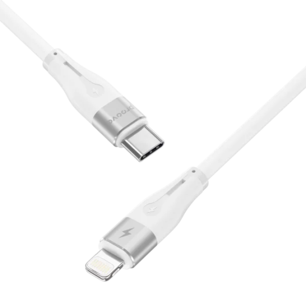 Кабель питания Proove Soft Silicone Lightning / USB Type-C Белый  photo 2