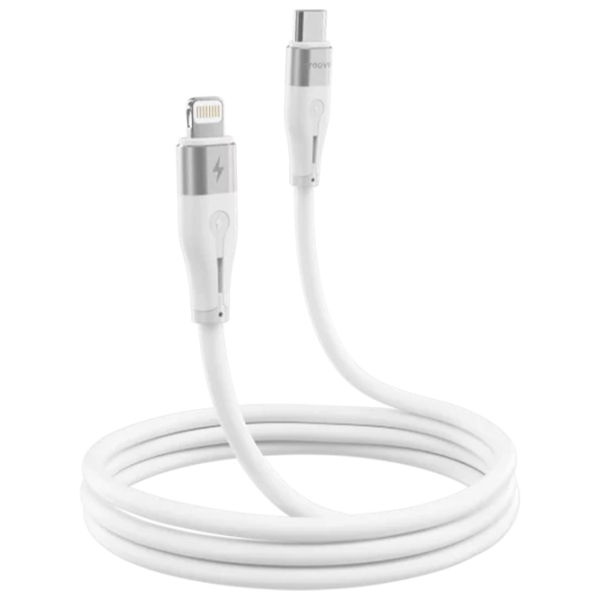 Кабель питания Proove Soft Silicone Lightning / USB Type-C Белый  photo 3