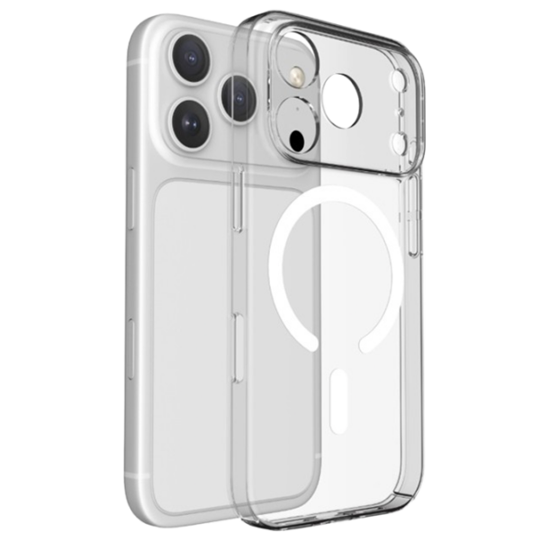 Husă pentru smartphone Apple iPhone 18 Pro (Ultra Slim) White Transparent Cellularline, TPU, MagSafe Back