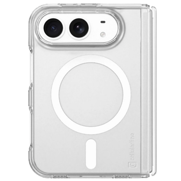 Чехол для смартфона Apple iPhone DUO (Gloss Mag) White Прозрачный Cellularline, ТПУ, MagSafe Back
