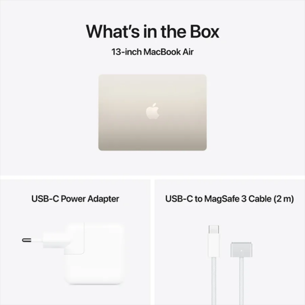 Ноутбук Apple MacBook Air 13.6 2026 Starlight 13.6" | 16 ГБ | 512 ГБ | Apple M5 10C/8G | VGA Встроенная photo 7