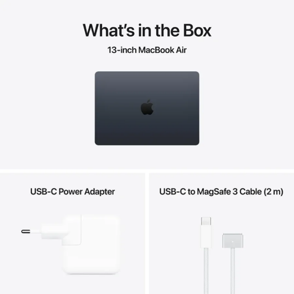 Ноутбук Apple MacBook Air 13.6 2026 Midnight 14" | 16 ГБ | 512 ГБ | Apple M5 10C/8G | VGA Встроенная photo 4