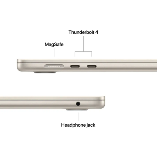 Ноутбук Apple MacBook Air 15 2026 Starlight 15" | 16 ГБ | 1 ТБ | Apple M5 10C/10G | VGA Встроенная photo 5