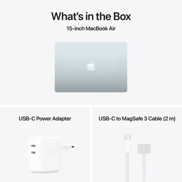 Ноутбук Apple MacBook Air 15 2026 Sky Синий 15" | 16 ГБ | 512 ГБ | Apple M5 10C/10G | VGA Встроенная photo 4