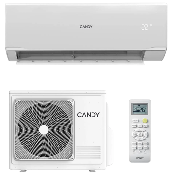 Aparat de aer condiționat Candy Pura White 65 m² | 24000 BTU | White photo 1