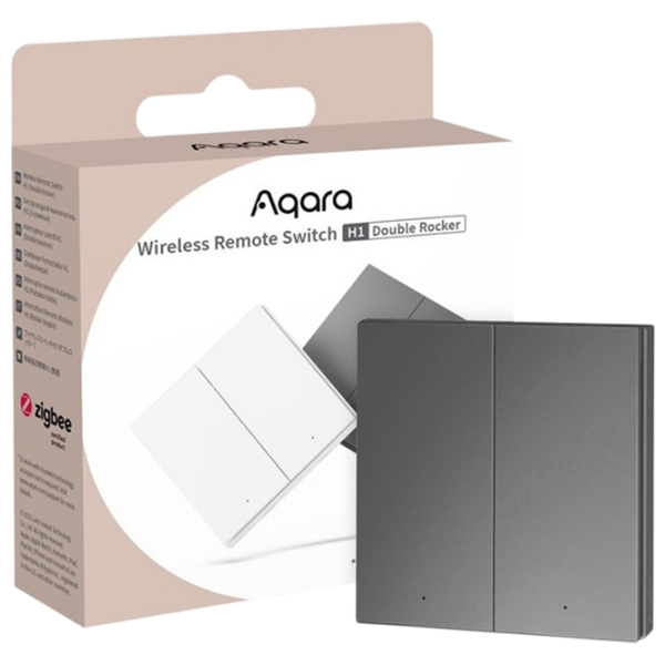Умный переключатель Aqara Double Key Серый  photo 2
