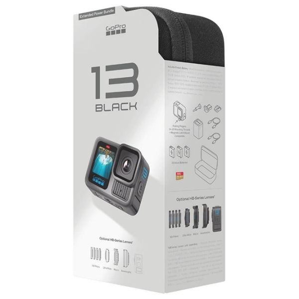 Экшн-камера GoPro HERO 13 Extended Power Bundle Черный 27.6 МП / 1900 мАч / IPX8 photo 7