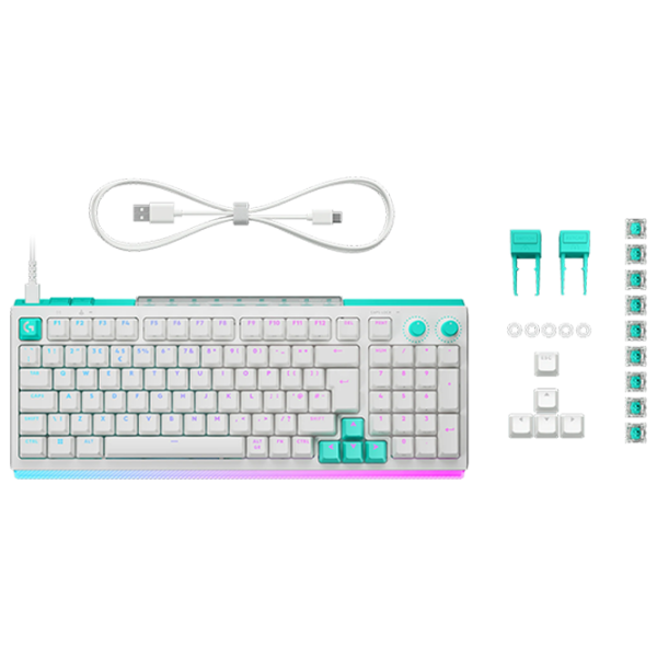 Клавиатура Logitech G512 X 98 Белый Игровой, Проводная photo 3