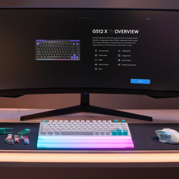 Клавиатура Logitech G512 X 75 Белый Игровой, Проводная photo 8