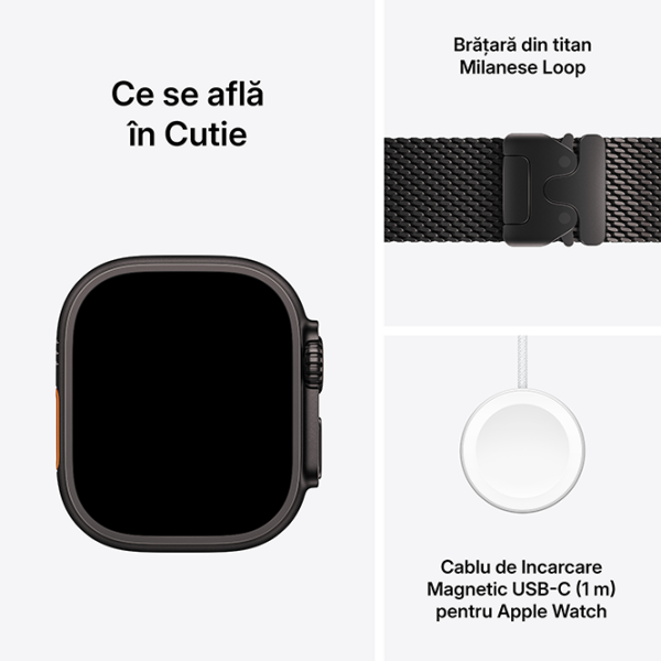 Ceas inteligent Apple Watch Ultra 4 Black 1.98" | 49 mm | Titan/Titan
| MJAX4QI/A photo 4