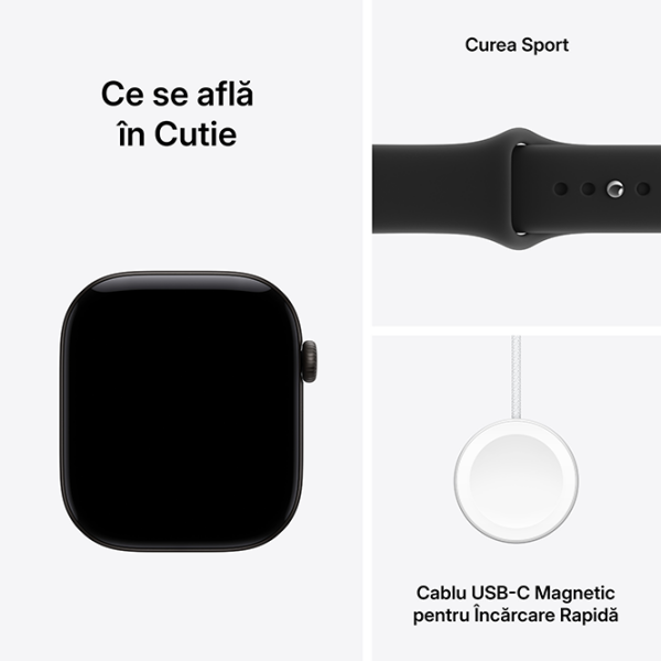 Умные часы Apple Watch Series 12 Черный 1.8" | 42 мм | Алюминий/Фторэластомер
| MJEA4ET/A photo 4