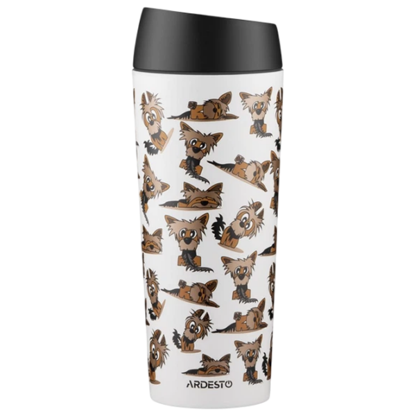 Термокружка Ardesto Coffee Time Yorkie Бежевый 0.45л photo 1