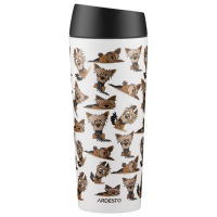Термокружка Ardesto Coffee Time Yorkie Бежевый 0.45л