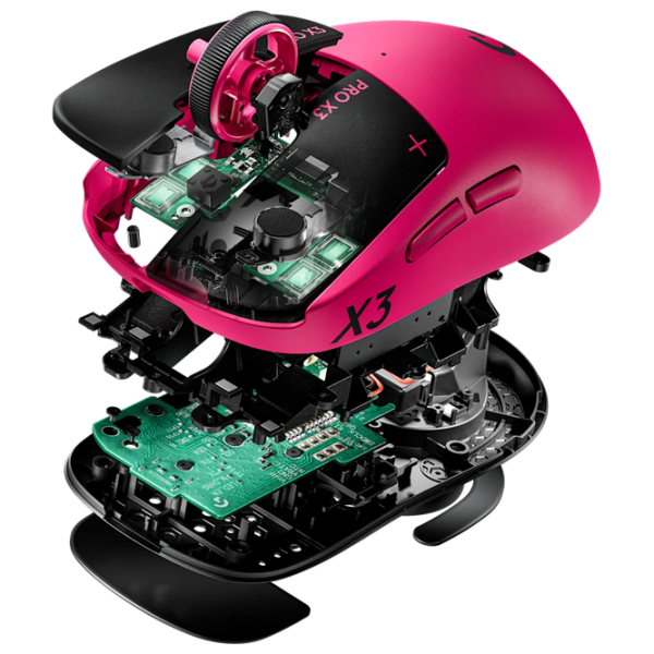 Мышь Logitech PRO X3 SUPERSTRIKE Pink Eclipse Беспроводные / 44000 dpi photo 2