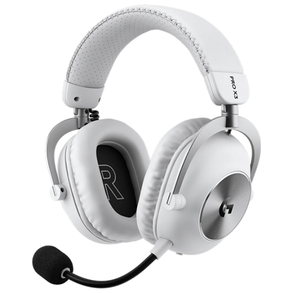 Căști Logitech G Pro X 3 White Fără fir + Cu fir / Gaming / Over the ear photo 1