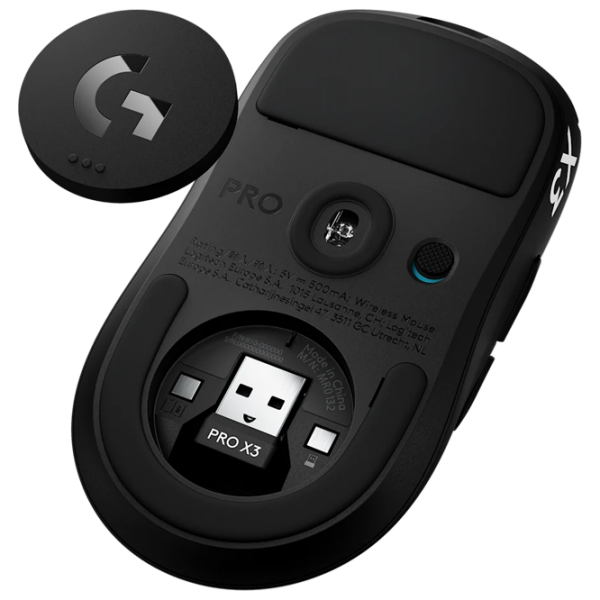 Mouse Logitech PRO X3 SUPERSTRIKE Midnight Black Fără fir / 44000 dpi photo 4