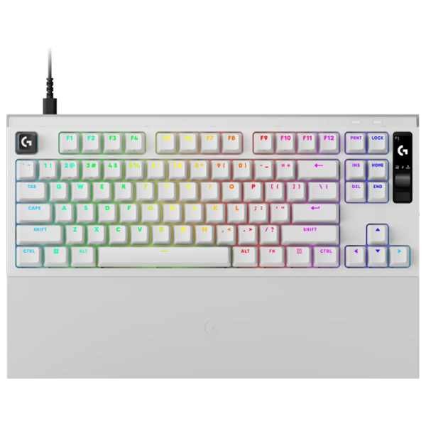 Tastatură Logitech G PRO X2 Rapid White Gaming, Cu fir photo 1