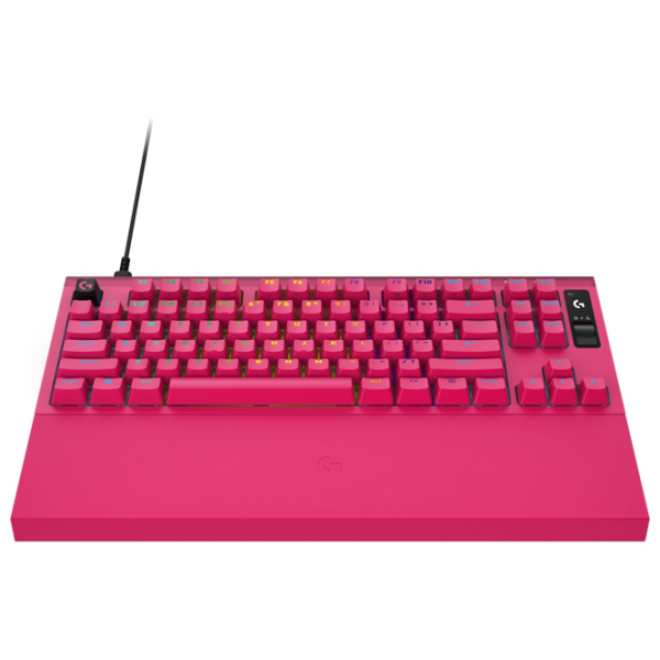 Tastatură Logitech G PRO X2 Rapid Pink Gaming, Cu fir photo 2