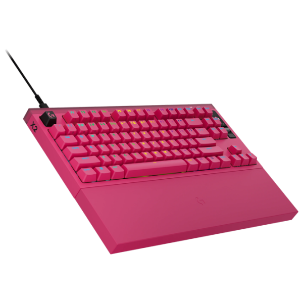Tastatură Logitech G PRO X2 Rapid Pink Gaming, Cu fir photo 3