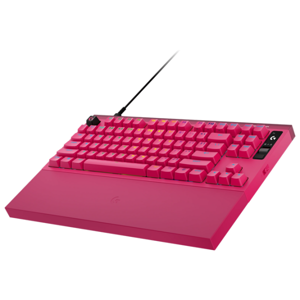 Tastatură Logitech G PRO X2 Rapid Pink Gaming, Cu fir photo 4