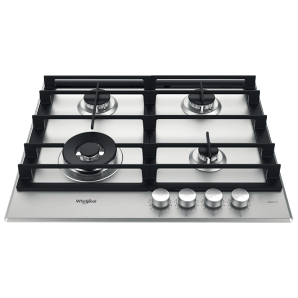 Plită încorporabilă pe gaz Whirlpool GMWL 628/IXL EE Inox Inox, Gratare: Fontă