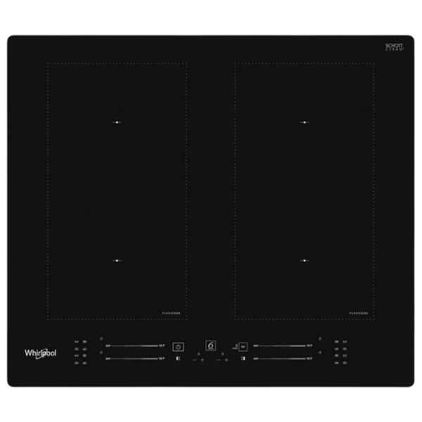 Plită încorporabilă cu inducție Whirlpool WL S8560 AL Black Vitroceramică, 7200 W