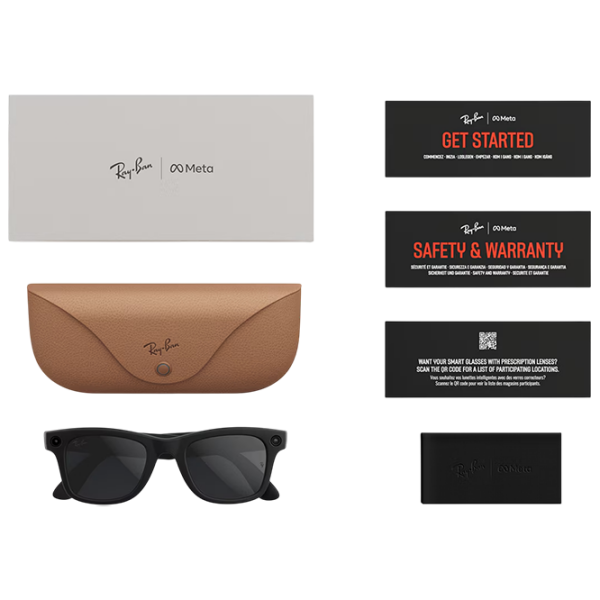 Смарт очки Ray-Ban Meta Wayfarer Серый  Беспроводные / Сапфир photo 8
