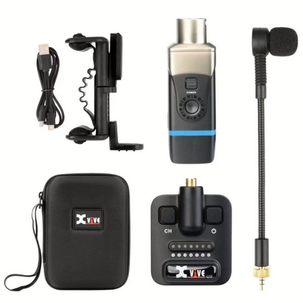 Микрофон для музыкальных инструментов XVive U9 Черный  photo 2