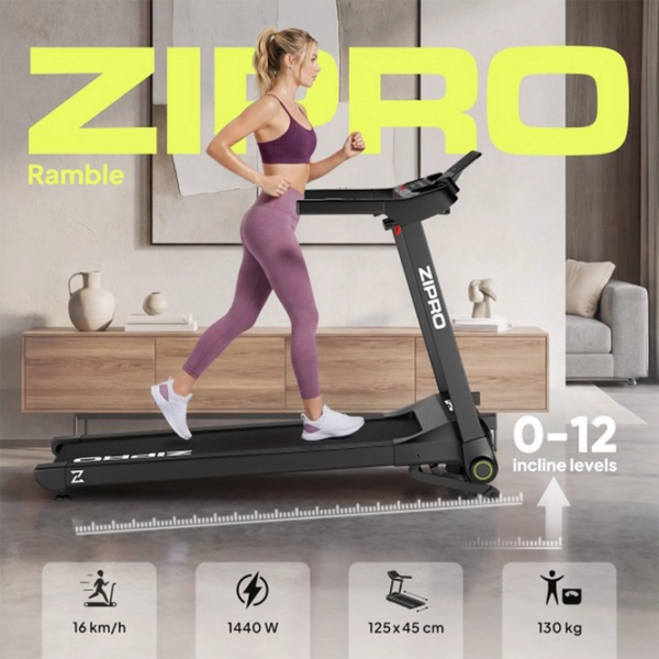 Беговая дорожка Zipro Ramble Черный 130 кг, 16 км/ч photo 21