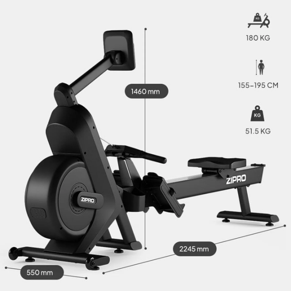 Aparat de vâslit Zipro Power 10 Black  photo 7