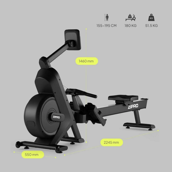 Aparat de vâslit Zipro Power 10 Black  photo 12