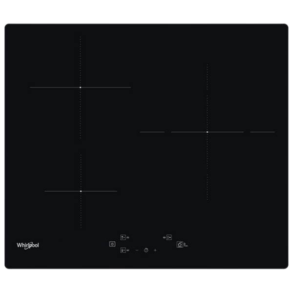 Plită încorporabilă cu inducție Whirlpool WS Q5760 NE Black Vitroceramică, 7200 W