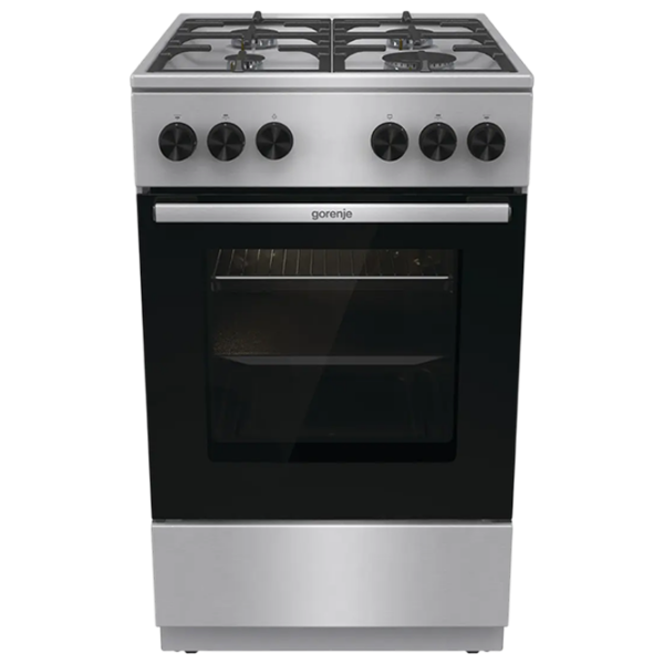 Aragaz Gorenje GG5A11XF Inox Tipul plitei: Pe gaz, 70 l, Tipul cuptorului: Pe gaz