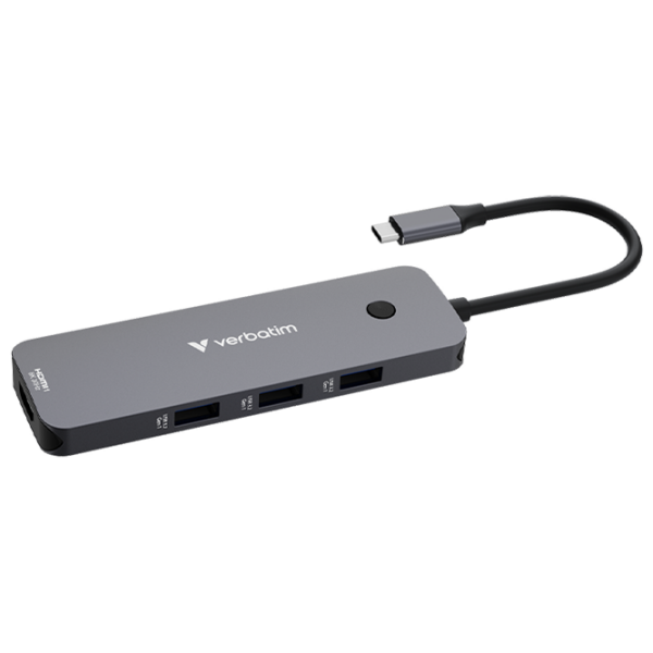 Адаптер Verbatim USB-C Pro Серый USB Type-C
