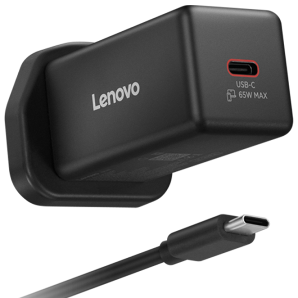 Сетевое зарядное устройство Lenovo USB-C Mini GaN (65 Вт) Черный  / Черный