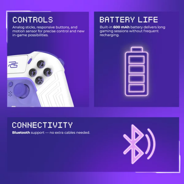 Gamepad Proove Skadi White Fără fir / 19 buttons photo 9
