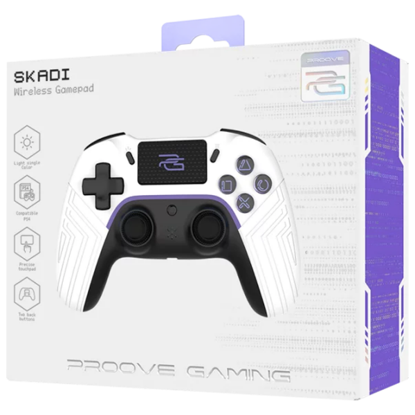 Gamepad Proove Skadi White Fără fir / 19 buttons photo 10