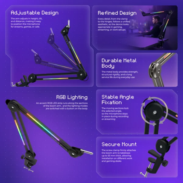 Стенд Proove Neon Arm Черный  photo 7