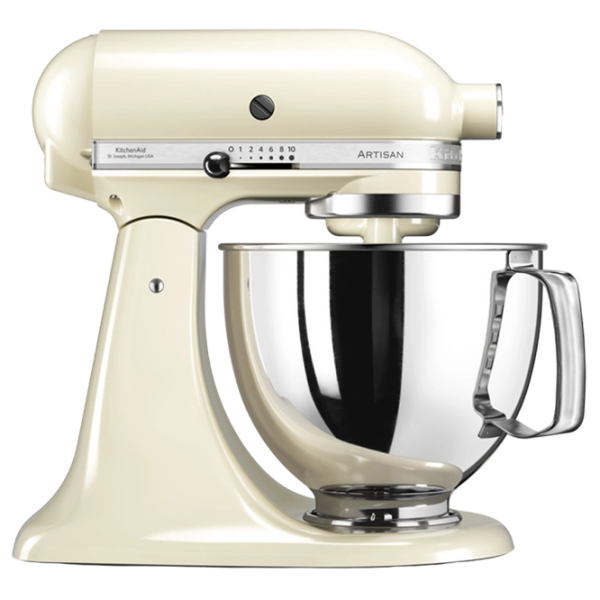 Mixer KitchenAid 5KSM125EAC Ivory 300 W, Numărul de viteze: 10, Regim turbo