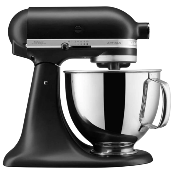Миксер KitchenAid 5KSM125EBM Черный 300 Вт, Количество скоростей: 10, Турборежим