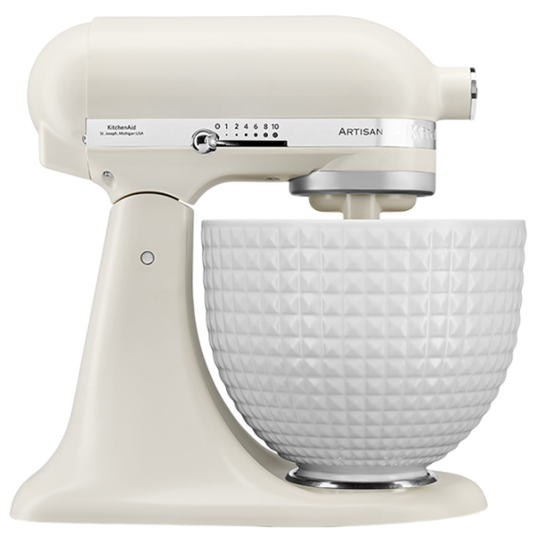 Mixer KitchenAid 5KSM156CXEPL White 300 W, Numărul de viteze: 10, Regim turbo