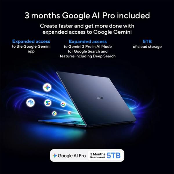 Laptop Asus Zenbook 14 OLED UX3480KA Arctic Blue 14" | 16 GB | 512 GB | AMD Ryzen AI 5 330 | VGA Integrată photo 13