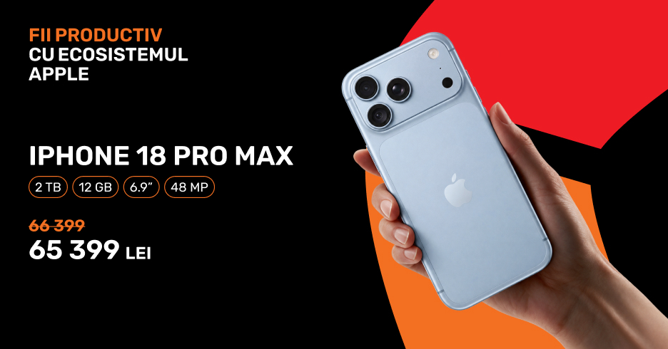 Apple iPhone 18 Pro Max 2 TB Glacier reducere 1 000 lei
