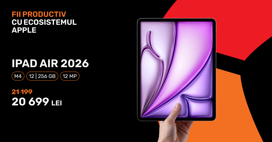 Tabletă Apple iPad Air 2026 11" Wi-Fi Purple reducere 500 lei